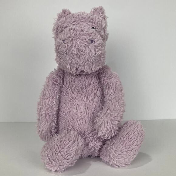 Jellycat Bashful Lilac Purple Hippo Stuffed Animal 12” Plush Soft Cuddle Toy - Picture 1 of 9